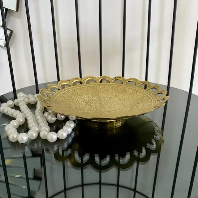 بشقاب برنجی مدل لب حلال کد 443