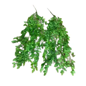 گل مصنوعی مدل  آویز برگ ریحون بسته 2 عددی