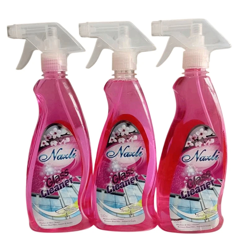 اسپری شیشه پاک کن نازلی مدل 025 حجم 500 گرم بسته 3 عددی 