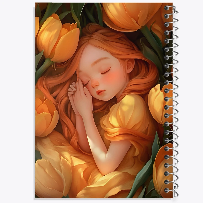 دفتر نقاشی 50 برگ خندالو طرح دخترانه کیوت کد F6685