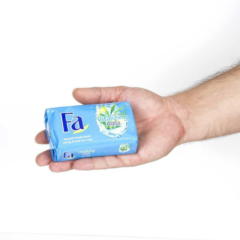 صابون شستشو فا مدل vitalizing aqua وزن 125 گرم بسته 6 عددی