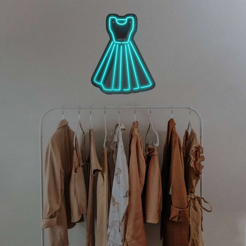 چراغ دیواری نئون دیزاین مدل Women-Clothes-BL_TBL