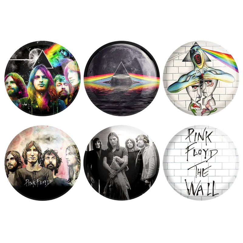 مگنت خندالو طرح گروه موسیقی Pink Floyd کد 193B مجموعه 6 عددی