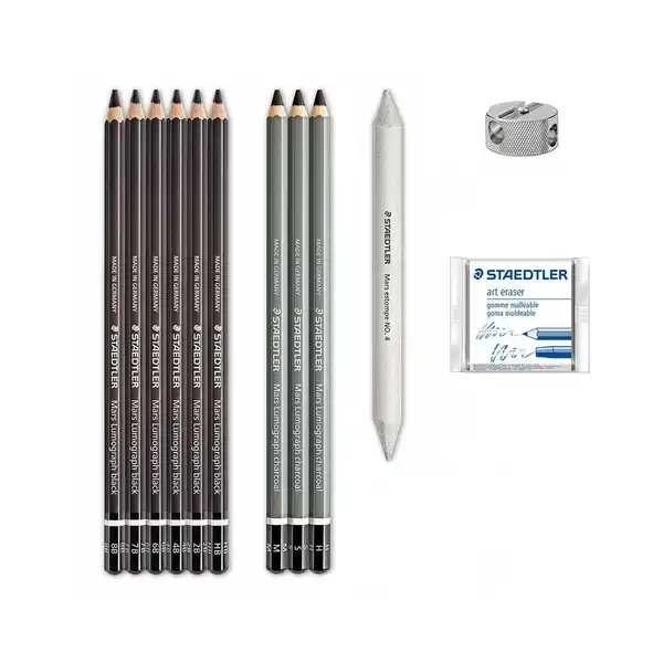 ست طراحی استدلر مدل CHARCOL SET مجموعه 12 عددی