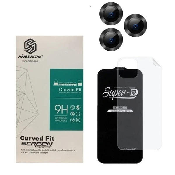 محافظ صفحه نمایش مدل 2SN-مناسب برای گوشی موبایل اپل iPhone 11 Pro Max به همراه محافظ پشت گوشی و محافظ لنز دوربین