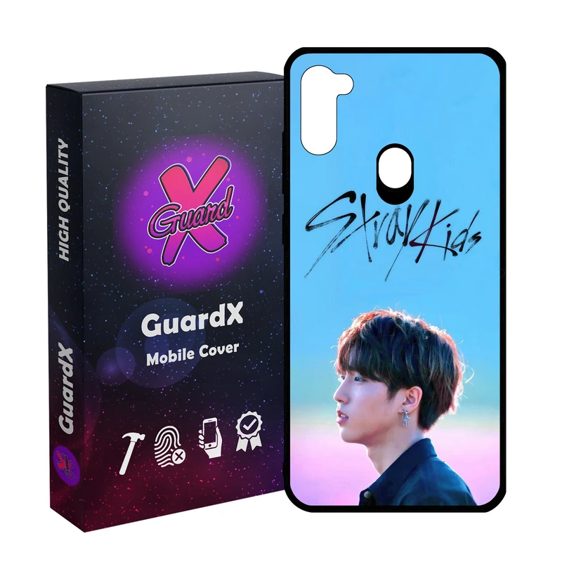 کاور گارد ایکس طرح Stray Kids مدل Glass10686 مناسب برای گوشی موبایل سامسونگ Galaxy A11/M11