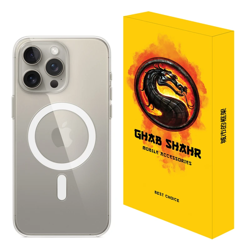 کاور قاب شهر مدل MGSAFE مناسب برای گوشی موبایل اپل iPhone 15 Pro Max