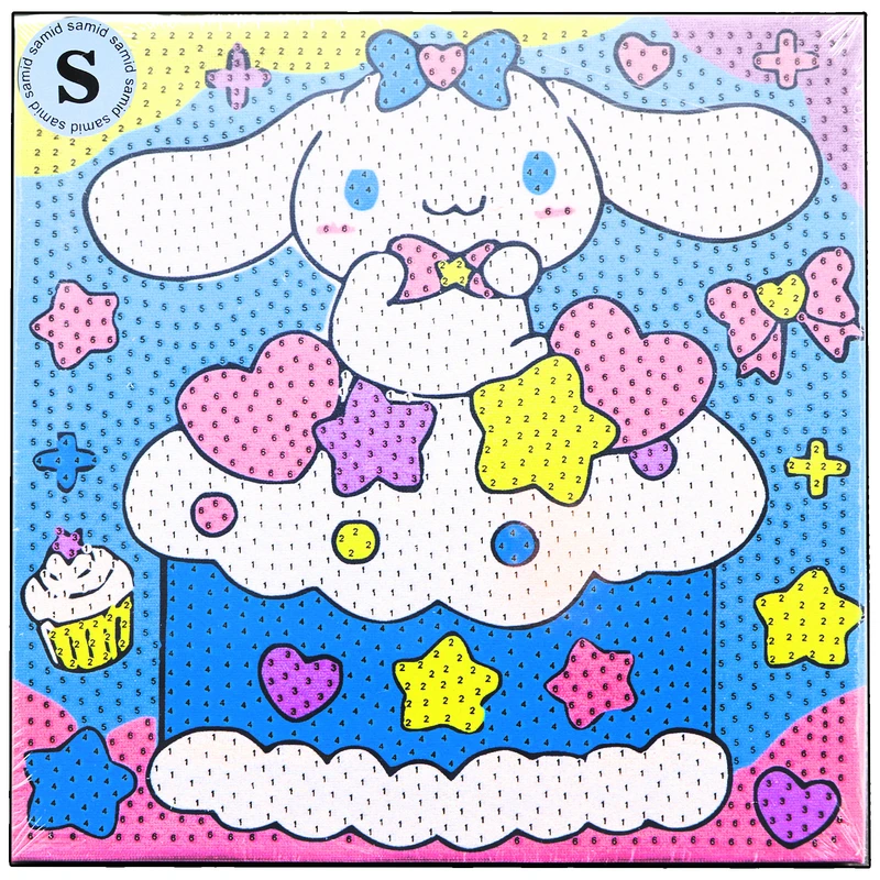 بازی آموزشی سمید مدل ساخت تابلو نقاشی الماسی طرح سینامورول