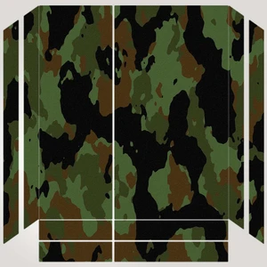 برچسب پلی استیشن ۴ مدل bape camo red  green   کد PS-204