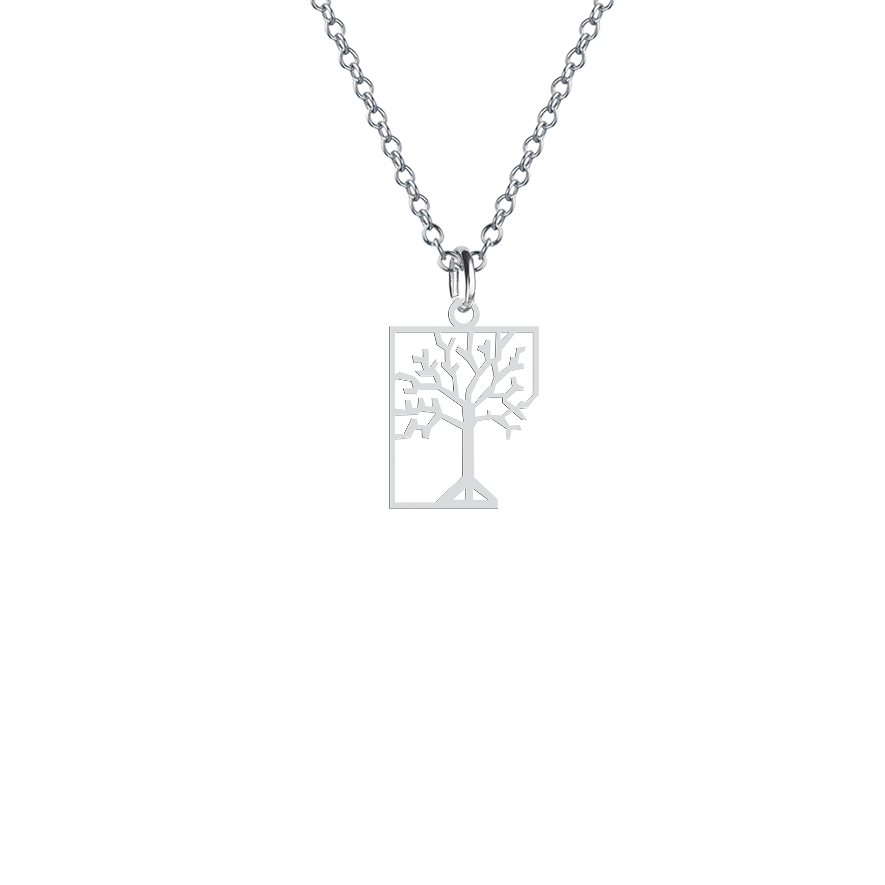 گردنبند نقره زنانه هایکا مدل درخت کد n.ha2-745