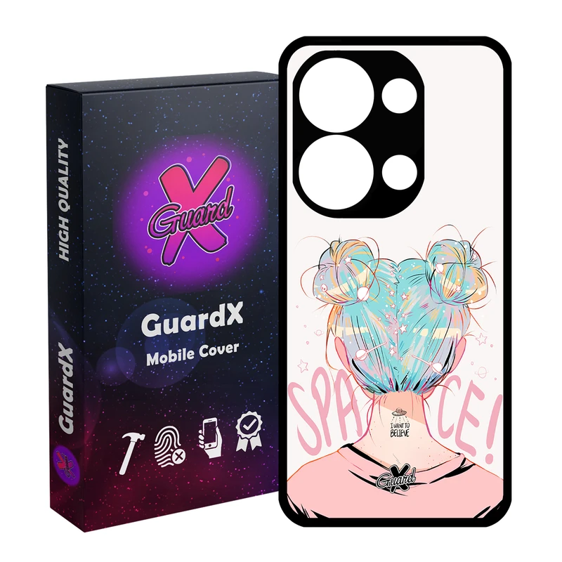 کاور گارد ایکس طرح دختر مدل Glass10198 مناسب برای گوشی موبایل شیائومی Poco X6 5G / Note 13 Pro 5G