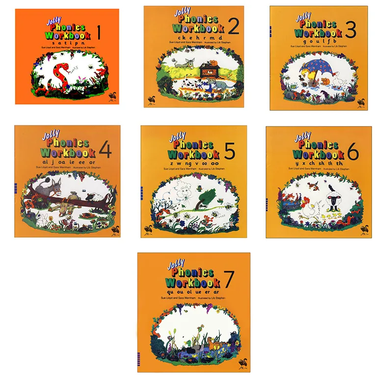 کتاب Jolly Phonics Workbooks اثر Mahsa Pejmanfar and Ramesh Ranjbar انتشارات شیلر 7 جلدی