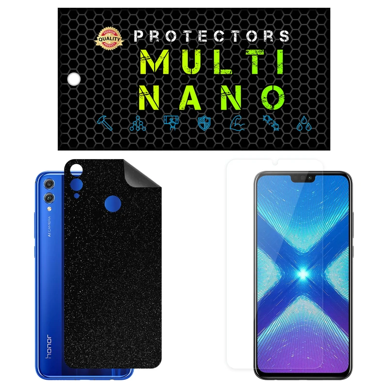 محافظ صفحه نمایش مولتی نانو مدل X-SFG مناسب برای گوشی موبایل آنر 8X به همراه برچسب پوششی