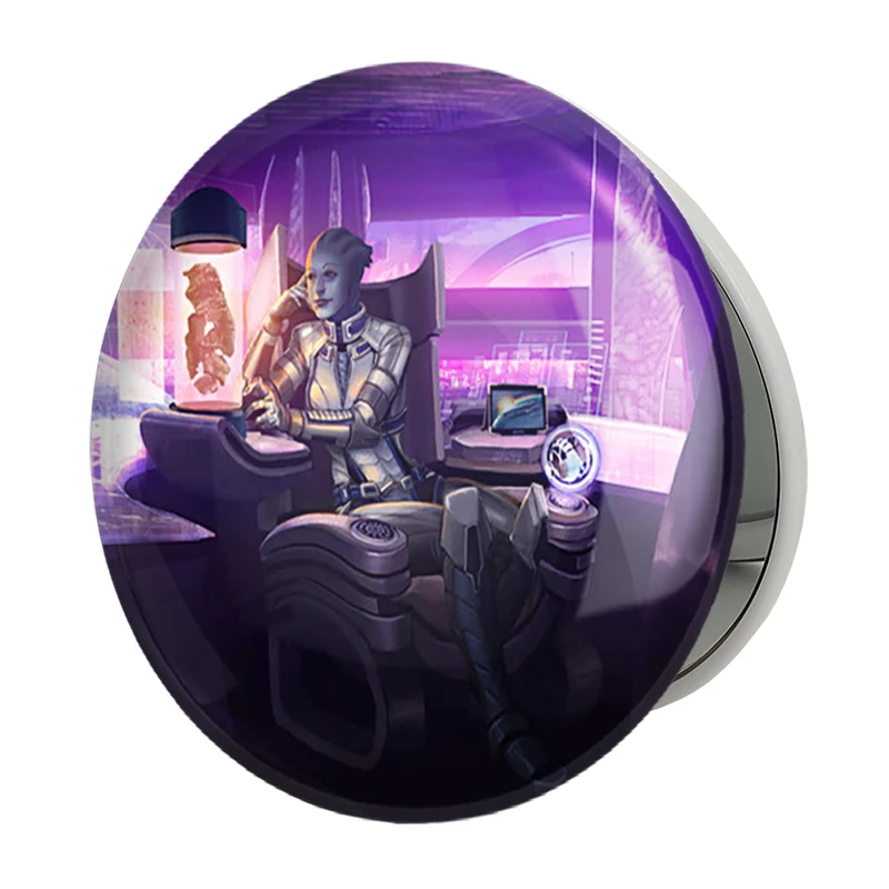 آینه جیبی خندالو طرح بازی مس افکت (Mass Effect) مدل تاشو کد 31567