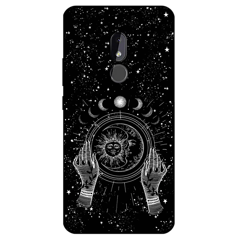 کاور مگافون طرح ماه و خورشید مدل 1892 مناسب برای گوشی موبایل نوکیا C3     