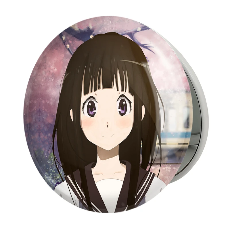 آینه جیبی خندالو طرح چیتاندا انیمه هیوکا Hyouka مدل تاشو کد 17086 