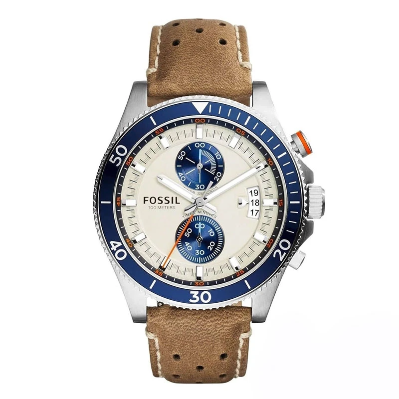 ساعت مچی عقربه‌ای مردانه کوارتز فسیل مدل CH2951