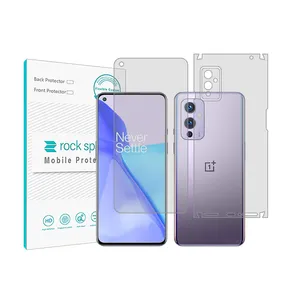 Rockspace transparent screen protector HyGEL model suitable for OnePlus 9 mobile phone with back protector