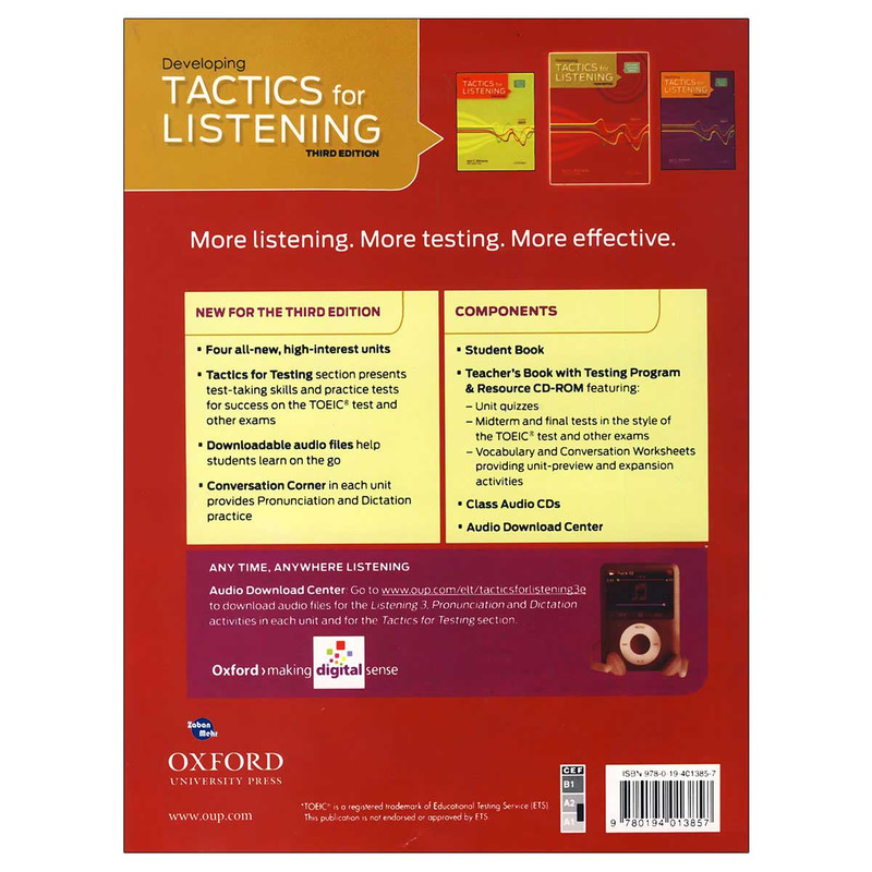 کتاب Developing Tactics for Listening اثر jack c.richards انتشارات زبان مهر