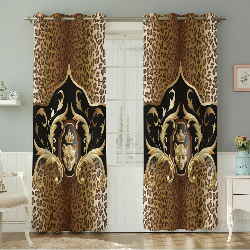 پرده نیروانا طرح سنتی  مدل هازان کد 4614 سایز 140×280 سانتی متر