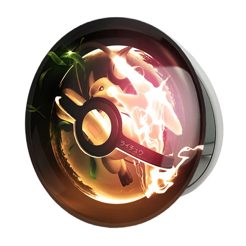 آینه جیبی خندالو طرح پیکاچو انیمه پوکمون مدل تاشو کد 17396 