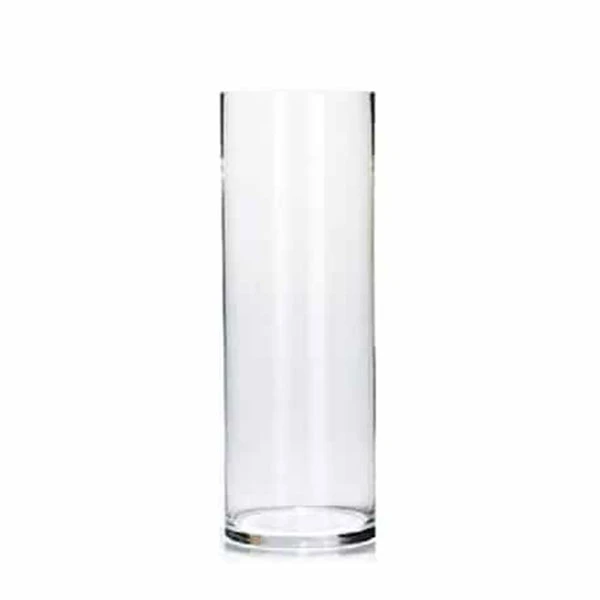 گلدان دکوری مدل شیشه ای استوانه ای کد 1227