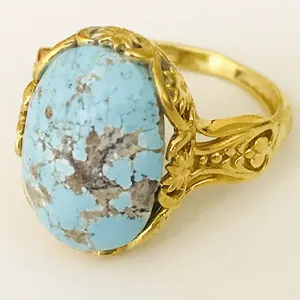 انگشتر نقره زنانه مدل نیشابوری