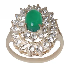 انگشتر نقره زنانه مدل سنگ عقیق کد AW_576