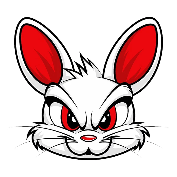 استیکر پارچه و لباس پاد آفرین طرح خرگوشی کد 3935