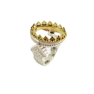 رکاب انگشتر نقره مردانه پارلا گوهر کد 3704