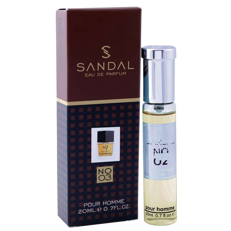 عطر جیبی مردانه صندل مدل M7 عود ابسلو حجم 20 میلی لیتر