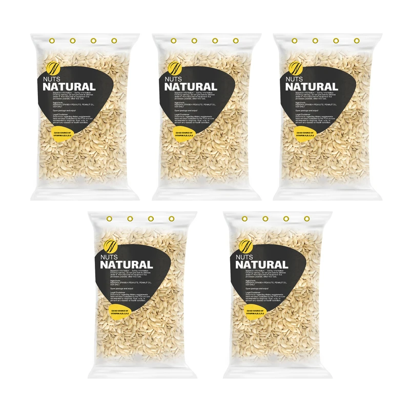 تخمه کدو ریز شور نچرال - 100 گرم بسته 5 عددی 