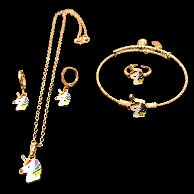 ست دخترانه مدل اسب تک شاخ کد YO01