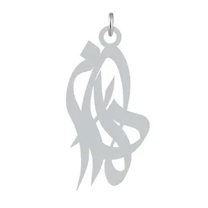 آویز گردنبند نقره کرابو طرح دلارام مدل Kn2-979