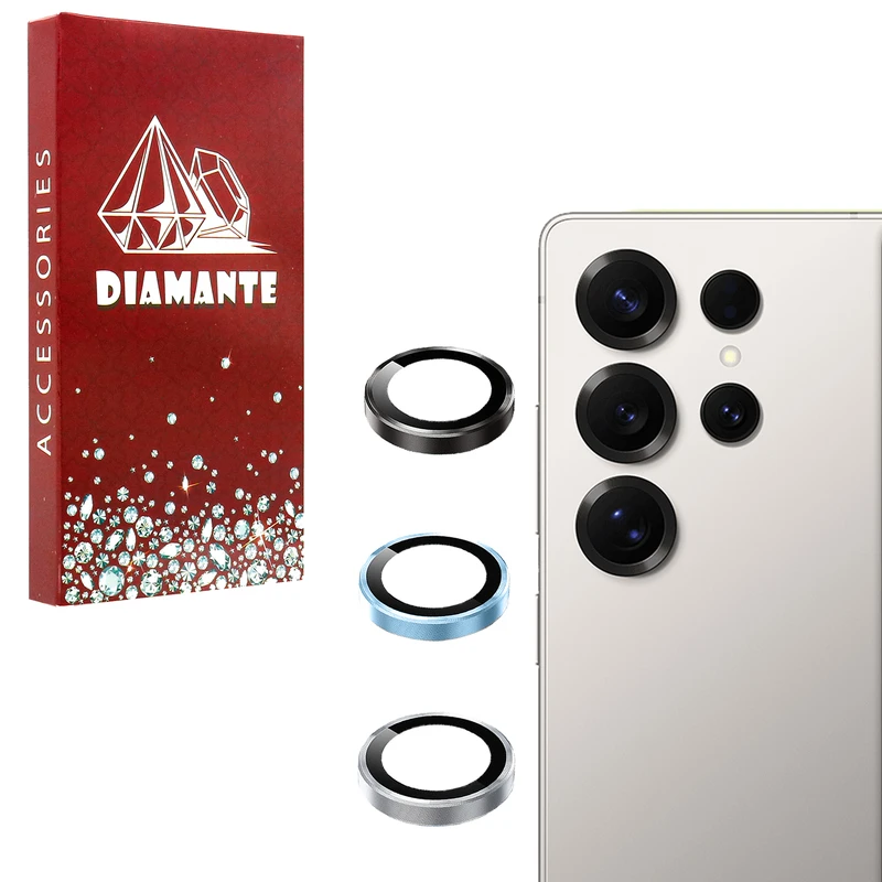 محافظ لنز دوربین فلزی مدل lenjeu Rd مناسب برای گوشی موبایل سامسونگ Galaxy S25 Ultra