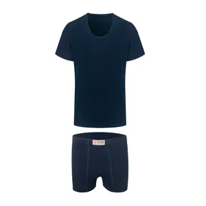  ست شورت و زیرپوش مردانه تن تاب مدل 18رنگ مشکی