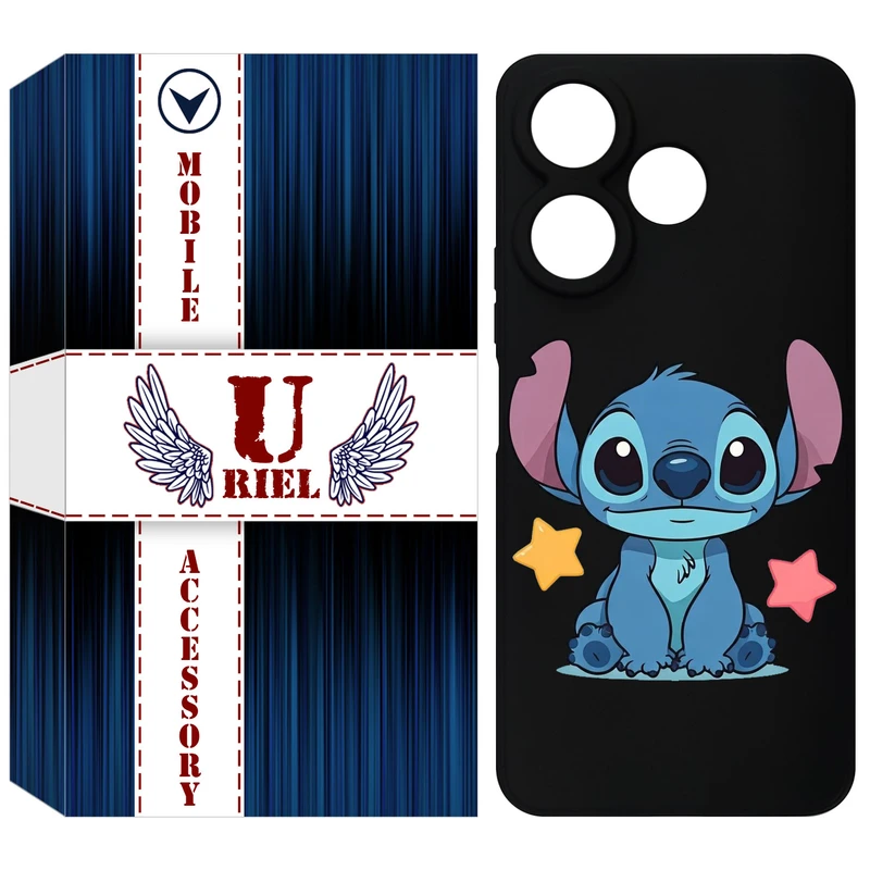 کاور یوریل قاب مدل KSH کد 70 طرح استیچ مناسب برای گوشی موبایل شیائومی Redmi 13 4G / Redmi 13 5G / Poco M6 4G