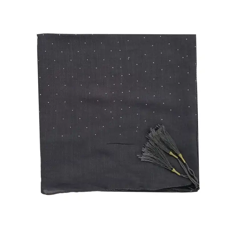 روسری زنانه مدل نخی وال اسلپ نگین دار