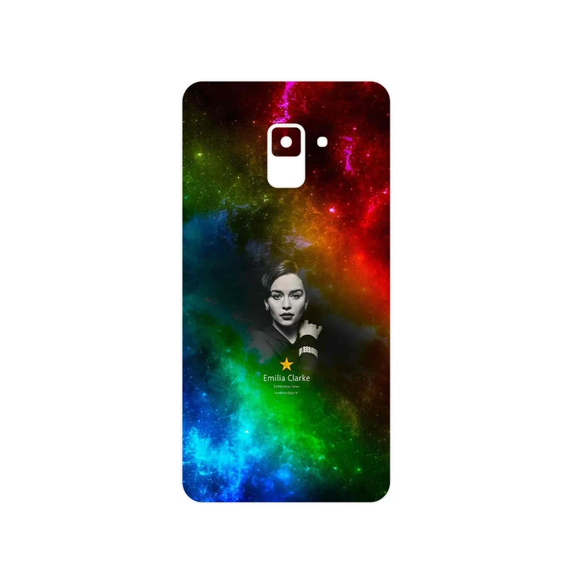 برچسب پوششی ماهوت مدل emilia clarke مناسب برای گوشی موبایل سامسونگ Galaxy A8 Plus 2018