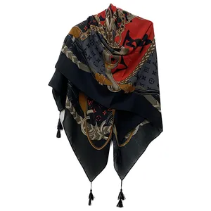 روسری زنانه مدل نخ پنبه بهاره کد 01