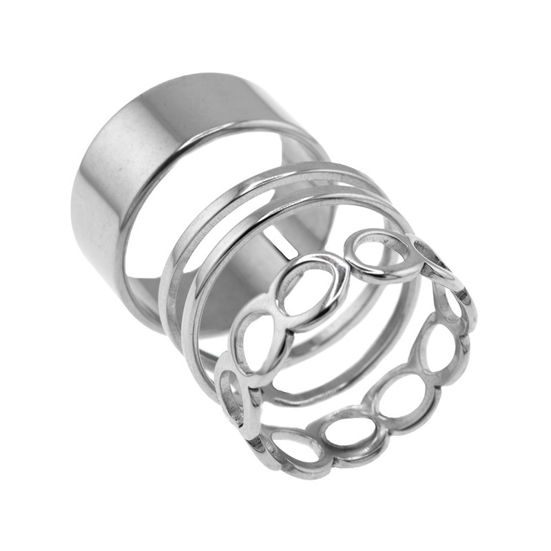 انگشتر زنانه برانت طرح سه تیکه