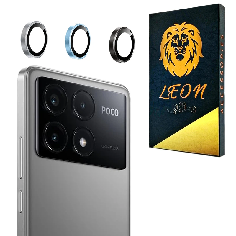 محافظ لنز دوربین فلزی لئون مدل Lenz مناسب برای گوشی موبایل شیائومی Poco X6 Pro 4G