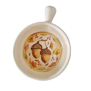 ظرف سرو سرامیکی طرح بلوط