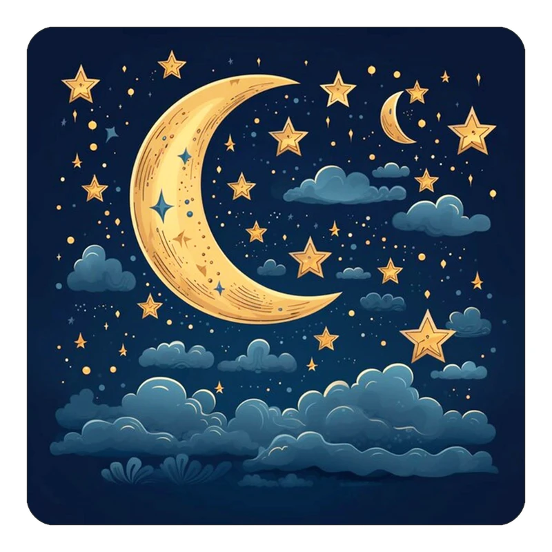 مگنت کاکتی طرح ماه و ستاره مدل mp54290