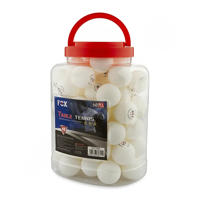 توپ پینگ پنگ فاکس مدل F60 مجموعه 60 عددی