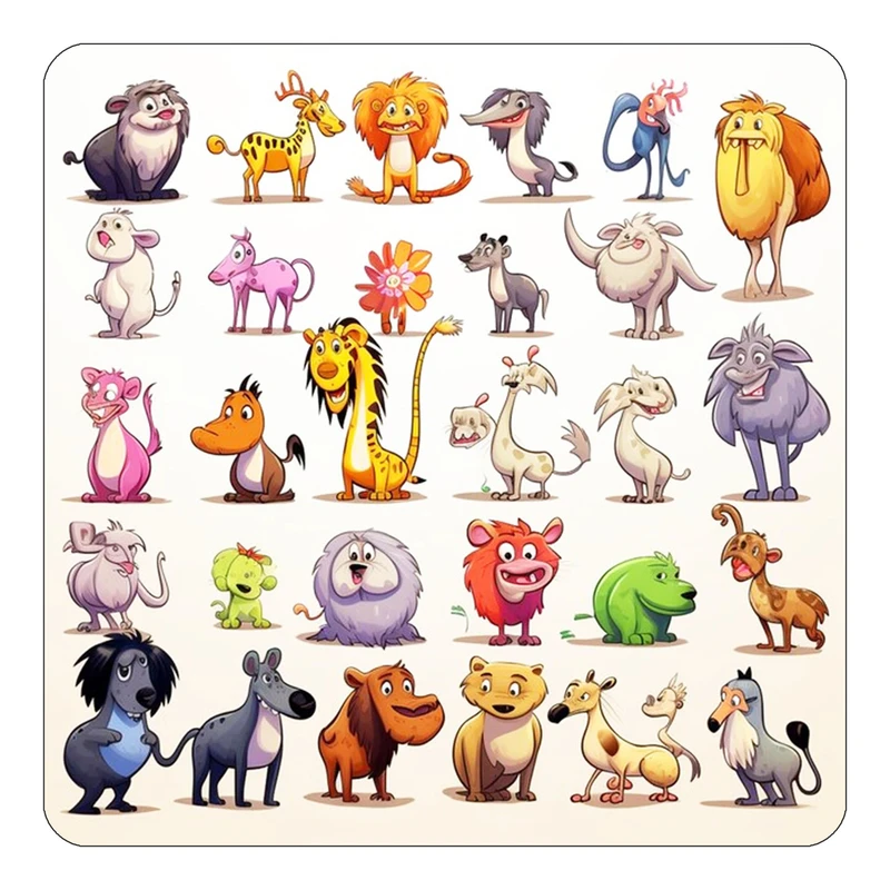 مگنت کاکتی طرح حیوانات کارتونی مدل mp27718