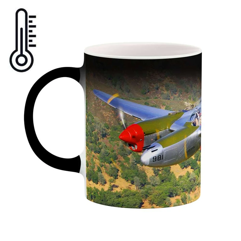 ماگ حرارتی کاکتی مدل هواپیمای جنگنده کد mgh10664