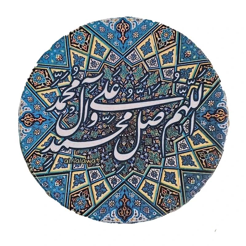 بشقاب سفالی دیوارکوب دکوپاژ کد 4414