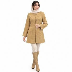 مانتو گل‌دار الیاف طبیعی زنانه مدل 1409