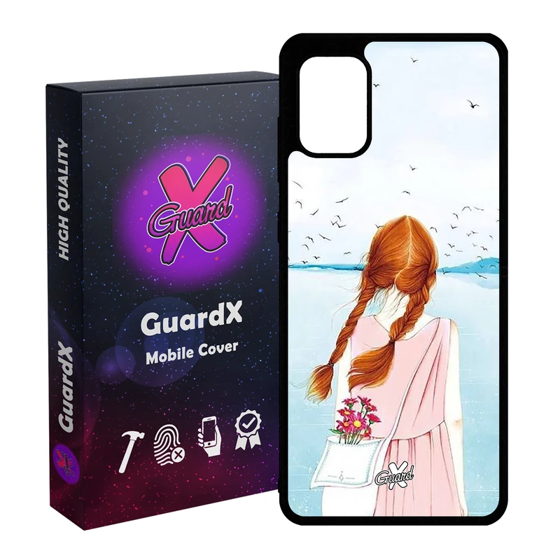 کاور گارد ایکس طرح دختر مدل Glass10213 مناسب برای گوشی موبایل سامسونگ Galaxy A31
